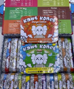 Alternative view of KAWS KONES PREROLLS – INFUSED W/DIAMONDS + KIEF – 5 PER PACK