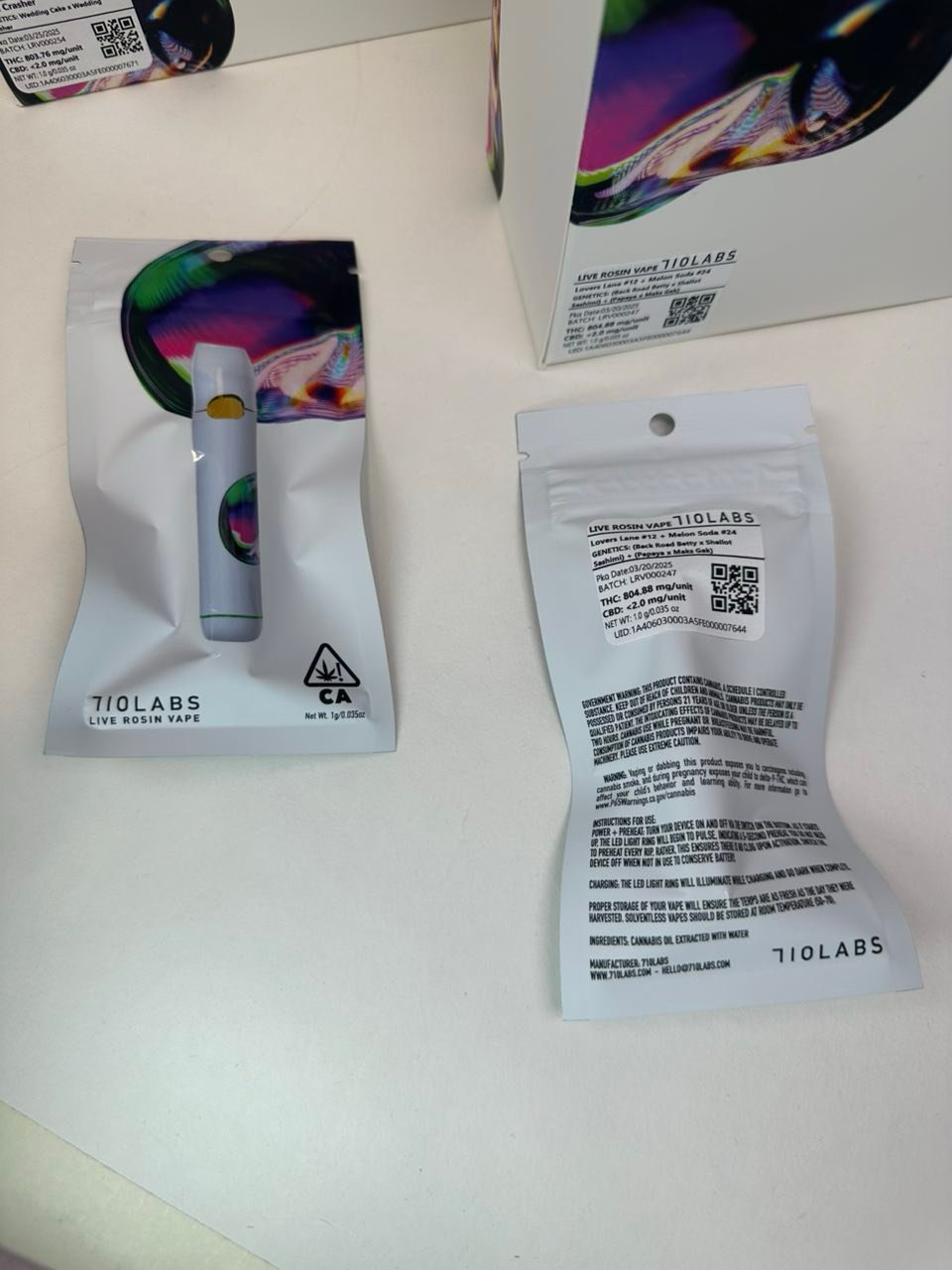 JPEG image 4923 B125 A5 2 1 710 LABS LIVE ROSIN VAPE 1G - Image 2