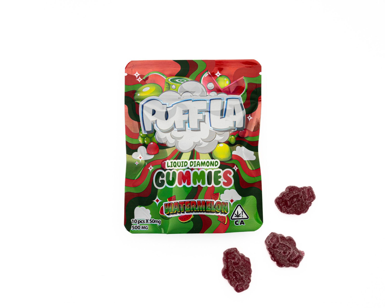 PUFFLA LIQUID DIAMOND GUMMIES 500MG WATERMELON3 2048x1638 1 1 Puff La Gummies 500MG W/ LIQUID DIAMONDS