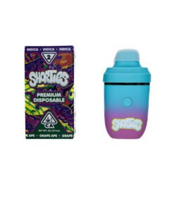 SHORTIES DISPOSABLE RECHARGEABLE VAPE CARTS LIVE RESIN LIQUID DIAMONDS GRAPE APEX 15 1