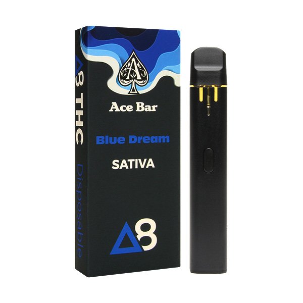acebar 1g d8 disposable blue dream 1 Ace Bar Delta-8 Disposable 1G