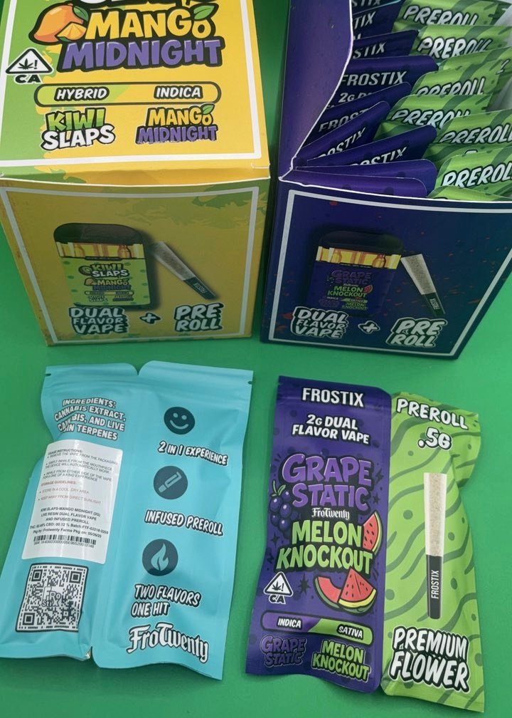 image 1286 1 FROSTIX 2G DUAL FLAVOR VAPE + 0.5G INFUSED PRE ROLL - Image 2