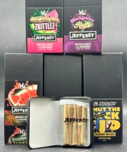 Alternative view of JEFFEREY DIAMOND INFUSED JOINTS – FLOWER + KIEF – 5 JOINTS