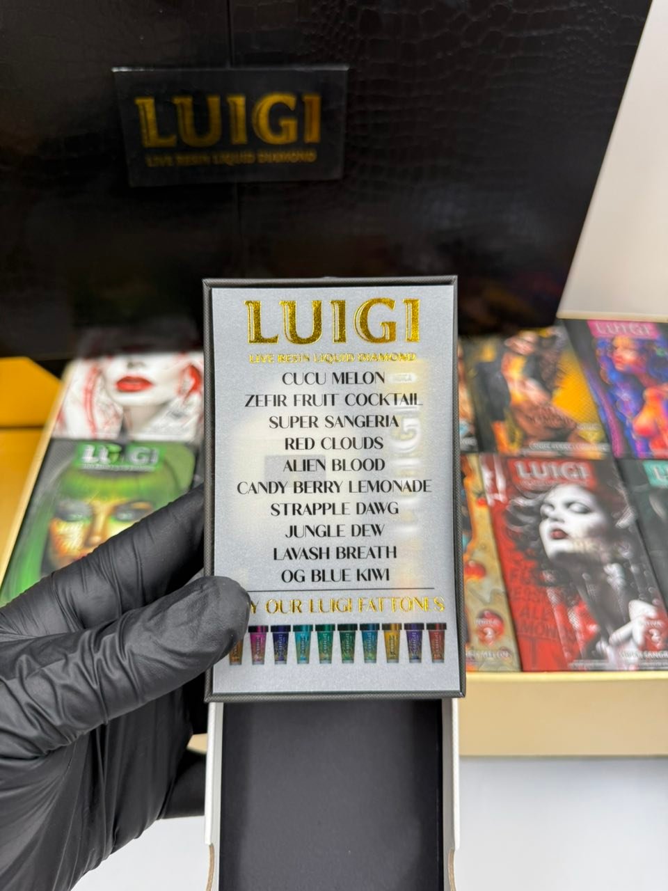 image 1814 1 LUIGI 2G DISPOSABLE WITH PRE ROLL – BLACK BOX – LIVE RESIN LIQUID DIAMOND - Image 3