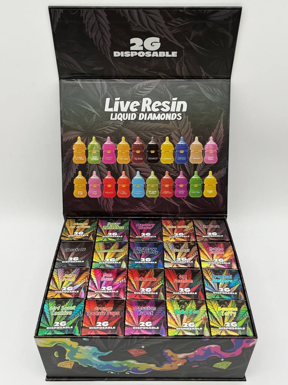 image 1892 1 CRYBABY BOTTLE 2G DISPOSABLE – LIVE RESIN LIQUID DIAMONDS W/ GUMBALLS (LIQUID DIAMOND INFUSED) - Image 3